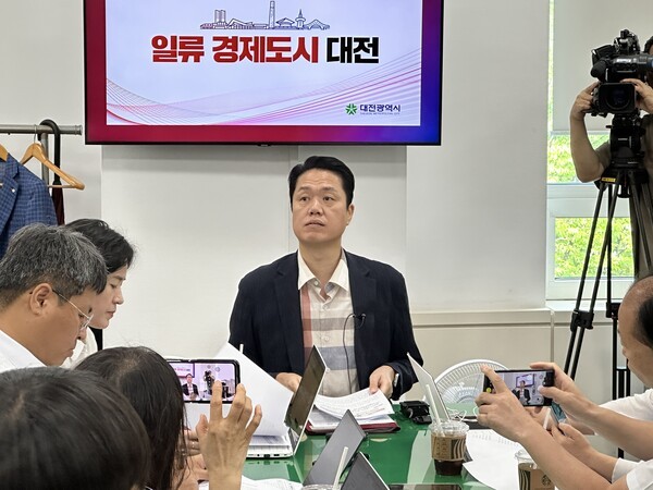 한치흠 대전시 기획조정실장. [사진= 굿모닝경제 조준영 기자]