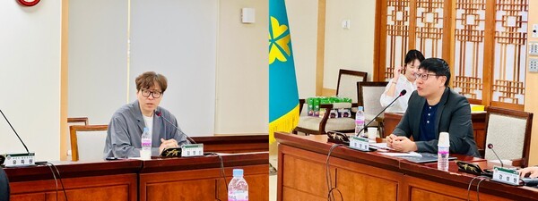 김영신 리벨리온 이사(왼쪽부터), 정영범 퓨리오사AI 상무 [사진=굿모닝경제 조준영 기자]