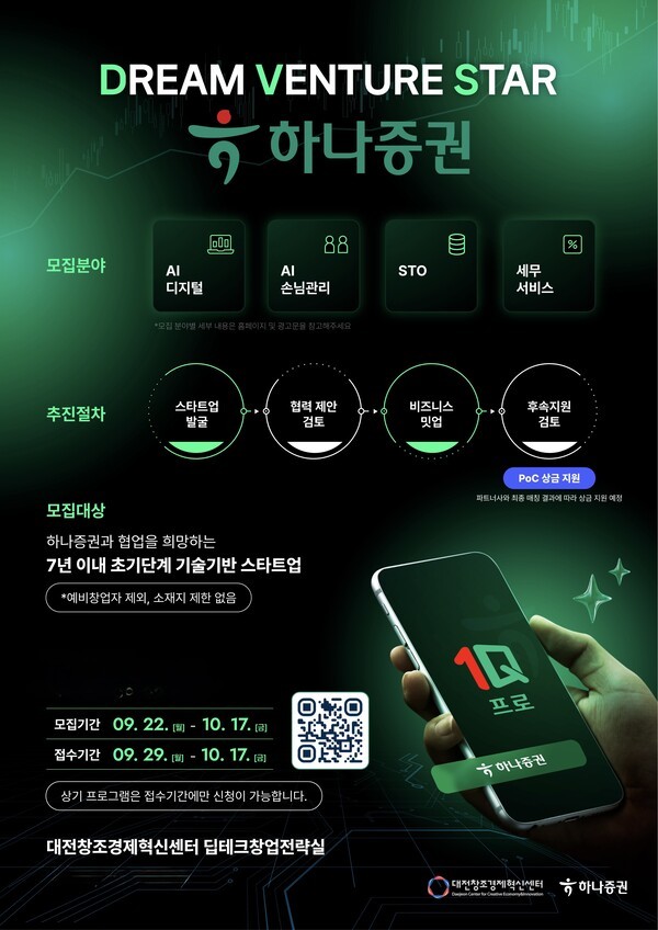 2025년 '드림벤처스타(DVS) 11기 지원사업' 홍보 포스터. [사진=대전창조경제혁신센터]