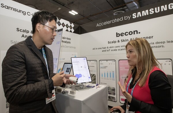 미국 라스베이거스에서 열린 'CES 2024' 삼성전자 C랩 전시관 현장. [사진=삼성전자]