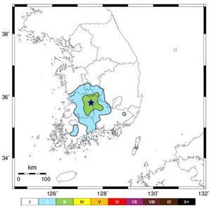 전북 장수서 3.5 지진…긴급<b>재난문자</b> 발송